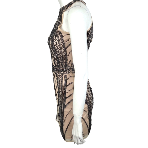 Minuet Beaded Mini Dress NEW Womens Small Whimsygoth Fairy Cocktail Party Black - Picture 7 of 14